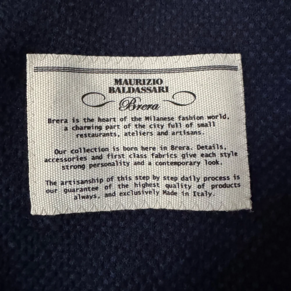 $1295 Maurizio Baldassari - Blue Black Knit Sport Coat - Wool/Cotton - EU50/US40 - Picture 4 of 15